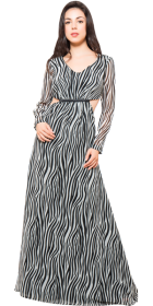 Zebra Print Gown