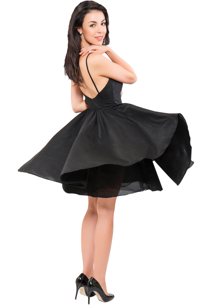 Black Shimmer Dress