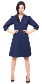 Blue Suiting Dress