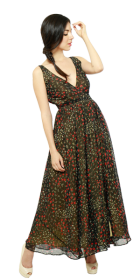 Floral Georgette Wrap Maxi